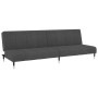 Dunkelgraues 2-Sitzer-Schlafsofa aus Samt von , Sofas - Ref: Foro24-375875, Preis: 231,64 €, Rabatt: %