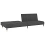 Dunkelgraues 2-Sitzer-Schlafsofa aus Samt von , Sofas - Ref: Foro24-375875, Preis: 231,64 €, Rabatt: %