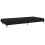 Sofá cama de 2 plazas terciopelo negro de , Sofás - Ref: Foro24-375880, Precio: 250,71 €, Descuento: %