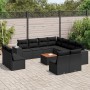 Garden sofa set 12 pieces with black synthetic rattan cushions by , Garden sets - Ref: Foro24-3225502, Price: 735,70 €, Disco...