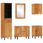 Conjunto de armarios de baño 5 piezas madera maciza de acacia de , Muebles de baño - Ref: Foro24-3206300, Precio: 492,69 €, D...