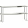 Kitchen work table with stainless steel shelf 110x55x150cm by , Restoration - Ref: Foro24-3208906, Price: 264,41 €, Discount: %