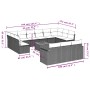 14-teiliges Gartensofa-Set mit beigen synthetischen Rattankissen von , Modulare Sofas für den Außenbereich - Ref: Foro24-3224...