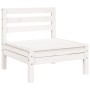 3-seater garden sofa in solid white pine wood by , Modular outdoor sofas - Ref: Foro24-838034, Price: 104,36 €, Discount: %