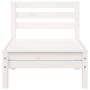 3-seater garden sofa in solid white pine wood by , Modular outdoor sofas - Ref: Foro24-838034, Price: 104,36 €, Discount: %