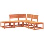 Garden sofa set 5 pieces solid pine wood wax brown by , Garden sets - Ref: Foro24-3216957, Price: 381,94 €, Discount: %