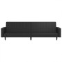 2 seater black synthetic leather sofa bed by , Sofas - Ref: Foro24-375951, Price: 243,99 €, Discount: %