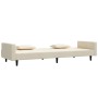 Sofá cama de 2 plazas con dos almohadas terciopelo color crema de , Sofás - Ref: Foro24-375823, Precio: 251,29 €, Descuento: %