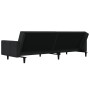 Sofá cama de 2 plazas con dos almohadas terciopelo negro de , Sofás - Ref: Foro24-375821, Precio: 287,69 €, Descuento: %