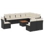 11-teiliges Gartensofa-Set und schwarze synthetische Rattankissen von , Gartensets - Ref: Foro24-3224173, Preis: 649,06 €, Ra...