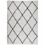 Modern long pile rug PAMPLONA cream and black 140x200cm by , Rugs - Ref: Foro24-375367, Price: 62,81 €, Discount: %