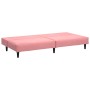 Pink velvet 2-seater sofa bed by , Sofas - Ref: Foro24-375930, Price: 213,15 €, Discount: %