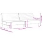 Pink velvet 2-seater sofa bed by , Sofas - Ref: Foro24-375930, Price: 213,15 €, Discount: %