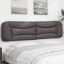 Cabecero de cama acolchado cuero sintético gris 200 cm de , Cabeceros y pies de cama - Ref: Foro24-374626, Precio: 91,65 €, D...