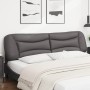 Cabecero de cama acolchado cuero sintético gris 200 cm de , Cabeceros y pies de cama - Ref: Foro24-374626, Precio: 91,65 €, D...