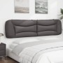 Cabecero de cama acolchado cuero sintético gris 200 cm de , Cabeceros y pies de cama - Ref: Foro24-374626, Precio: 91,65 €, D...