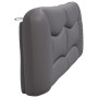 Cabecero de cama acolchado cuero sintético gris 200 cm de , Cabeceros y pies de cama - Ref: Foro24-374626, Precio: 91,65 €, D...