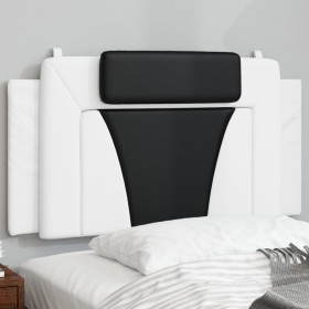 Padded headboard synthetic leather white black 100 cm by , Headboards and footboards - Ref: Foro24-374780, Price: 38,28 €, Di...