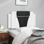 Padded headboard synthetic leather white black 100 cm by , Headboards and footboards - Ref: Foro24-374780, Price: 38,36 €, Di...