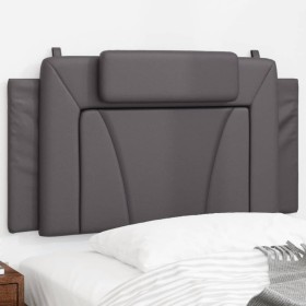 Cabecero de cama acolchado cuero sintético gris 100 cm de , Cabeceros y pies de cama - Ref: Foro24-374777, Precio: 43,85 €, D...