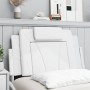 Cabecero de cama acolchado cuero sintético blanco 80 cm de , Cabeceros y pies de cama - Ref: Foro24-374761, Precio: 39,99 €, ...