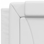 Cabecero de cama acolchado cuero sintético blanco 80 cm de , Cabeceros y pies de cama - Ref: Foro24-374761, Precio: 39,99 €, ...