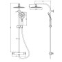 SCHÜTTE MADURA FRESH thermostatic shower system by SCHÜTTE, shower heads - Ref: Foro24-425813, Price: 200,56 €, Discount: %