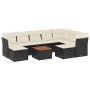 Gartensofa-Set 10-teilig mit schwarzen synthetischen Rattankissen von , Gartensets - Ref: Foro24-3223963, Preis: 576,61 €, Ra...