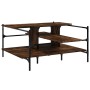 Mesa de centro madera ingeniería roble ahumado 100x100x48,5 cm de , Mesas de centro - Ref: Foro24-842313, Precio: 85,68 €, De...