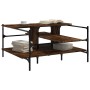 Mesa de centro madera ingeniería roble ahumado 100x100x48,5 cm de , Mesas de centro - Ref: Foro24-842313, Precio: 85,68 €, De...