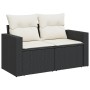 Gartensofa- und Kissenset 12-teilig aus schwarzem synthetischem Rattan von , Gartensets - Ref: Foro24-3256749, Preis: 687,67 ...