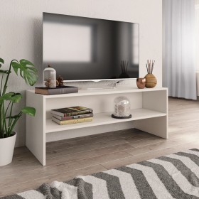 White plywood TV cabinet 100x40x40 cm by vidaXL, TV Furniture - Ref: Foro24-800045, Price: 44,00 €, Discount: %