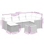 Gartensofa-Set mit beigem Kissenmix, 7-teilig aus PE-Rattan von , Gartensets - Ref: Foro24-3265308, Preis: 446,24 €, Rabatt: %