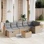 Garden sofa set with beige cushions mix 8 pieces PE rattan by , Garden sets - Ref: Foro24-3265322, Price: 525,87 €, Discount: %