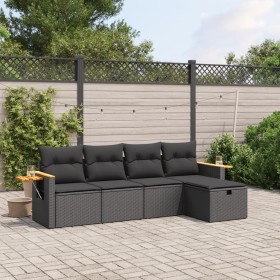 5-teiliges Gartenmöbel-Set und schwarze synthetische Rattankissen von , Gartensets - Ref: Foro24-3265500, Preis: 318,04 €, Ra...