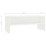 White plywood TV cabinet 100x40x40 cm by vidaXL, TV Furniture - Ref: Foro24-800045, Price: 43,87 €, Discount: %