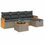 Set de muebles de jardín 6 pzas y cojines ratán sintético gris de , Conjuntos de jardín - Ref: Foro24-3265729, Precio: 385,77...