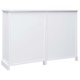 Sideboard with 10 white wood drawers 113x30x79 cm by vidaXL, Sideboards - Ref: Foro24-284177, Price: 249,60 €, Discount: %