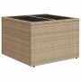 7-teiliges Gartensofa-Set und beigefarbene synthetische Rattankissen von , Modulare Sofas für den Außenbereich - Ref: Foro24-...