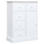 Sideboard with 10 white wood drawers 113x30x79 cm by vidaXL, Sideboards - Ref: Foro24-284177, Price: 249,60 €, Discount: %