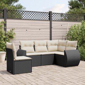 5-teiliges Gartenmöbel-Set und schwarze synthetische Rattankissen von , Gartensets - Ref: Foro24-3221365, Preis: 358,93 €, Ra...