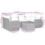 7-teiliges Gartensofa-Set und beige synthetische Rattankissen von , Gartensets - Ref: Foro24-3224904, Preis: 491,37 €, Rabatt: %