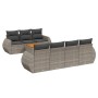 8-teiliges Gartensofa-Set und graue synthetische Rattankissen von , Gartensets - Ref: Foro24-3224912, Preis: 566,18 €, Rabatt: %