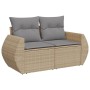 9-teiliges Gartensofa-Set mit beigen synthetischen Rattankissen von , Gartensets - Ref: Foro24-3224925, Preis: 674,15 €, Raba...