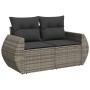 Set de muebles de jardín 9 pzas y cojines ratán sintético gris de , Conjuntos de jardín - Ref: Foro24-3224933, Precio: 614,32...