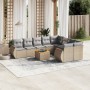 Gartensofa-Set mit beigen Kissen, 10-teilig, synthetisches Rattan von , Gartensets - Ref: Foro24-3225163, Preis: 668,82 €, Ra...