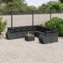 11-piece garden sofa set and black synthetic rattan cushions by , Garden sets - Ref: Foro24-3225194, Price: 678,58 €, Discoun...