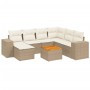 Gartensofa-Set mit beigen Kissen 8 Stück PE-Rattan von , Gartensets - Ref: Foro24-3225561, Preis: 601,44 €, Rabatt: %