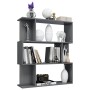 Regal/Trennwand aus glänzend grauem Sperrholz, 80 x 24 x 96 cm von vidaXL, Bücherregale und Regale - Ref: Foro24-800089, Prei...