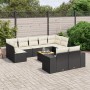 Set de sofás de jardín 10 pzas cojines ratán sintético negro de , Conjuntos de jardín - Ref: Foro24-3225594, Precio: 624,52 €...